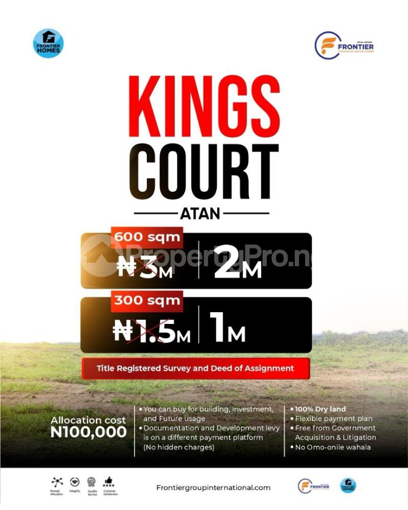 Land for sale Atan Off Sokoto Road Ado Odo/Ota Ogun