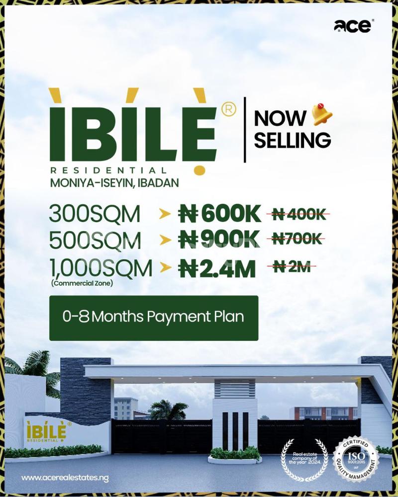 Land for sale Moniya Iseyin Ibadan Oyo