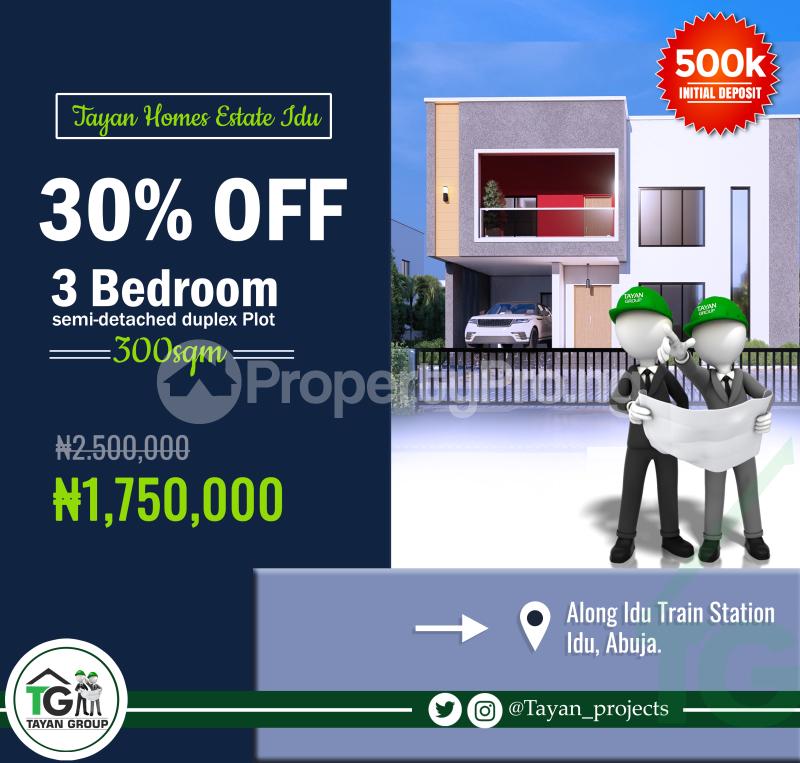 3 bedroom Land for sale By The Road Side, Beside Army Estate, Along Idu Train Station, Idu Abuja