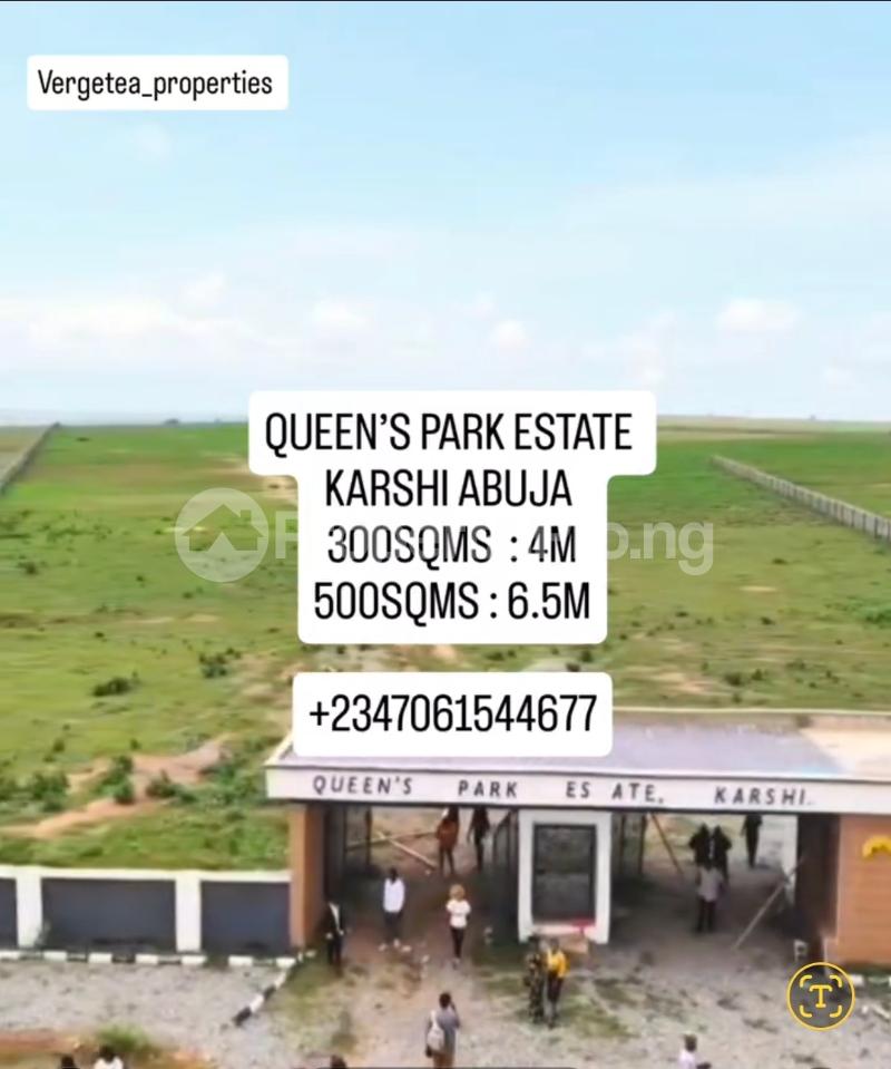 Land for sale Queens Park Estate Karshi Central Area Abuja - 0