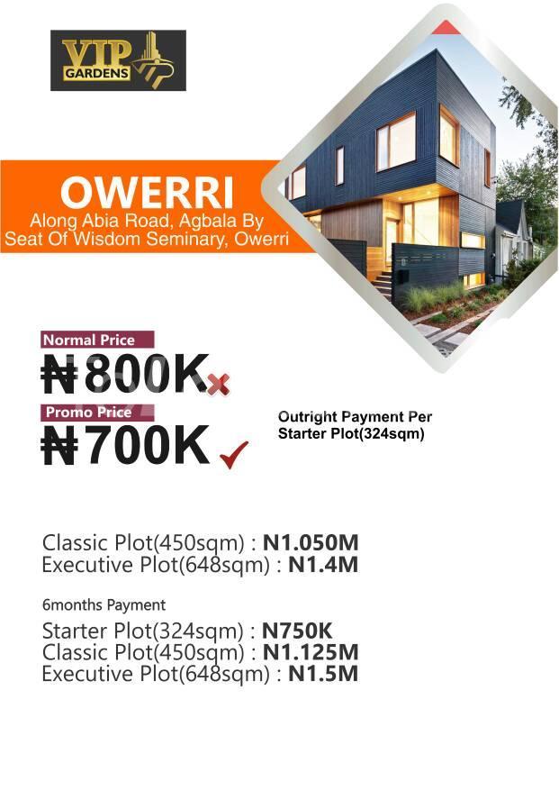 Land for sale Agbala Imo