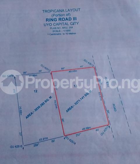 Land for sale Locatiom Near Tropicana Mall, Uyo, Akwa Ibom State Uyo Akwa Ibom