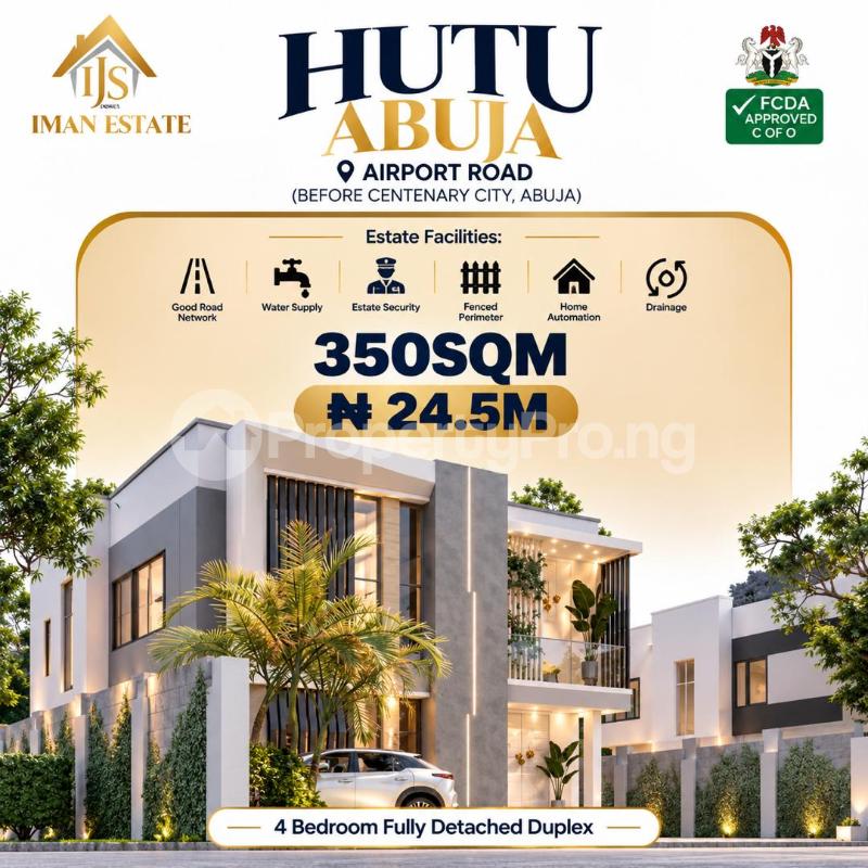 Land for sale Hutu Abuja, Beside Hutu Exclusive Lugbe Abuja