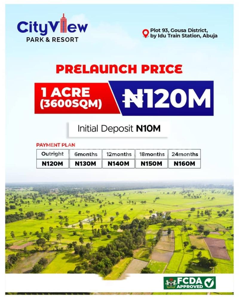 Land for sale City View Park And Resort Gousa Abuja Idu Abuja