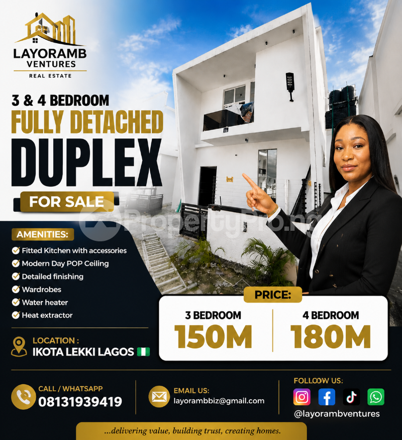 3 bedroom House for sale Off Lekki-Epe Expressway Ajah Lagos