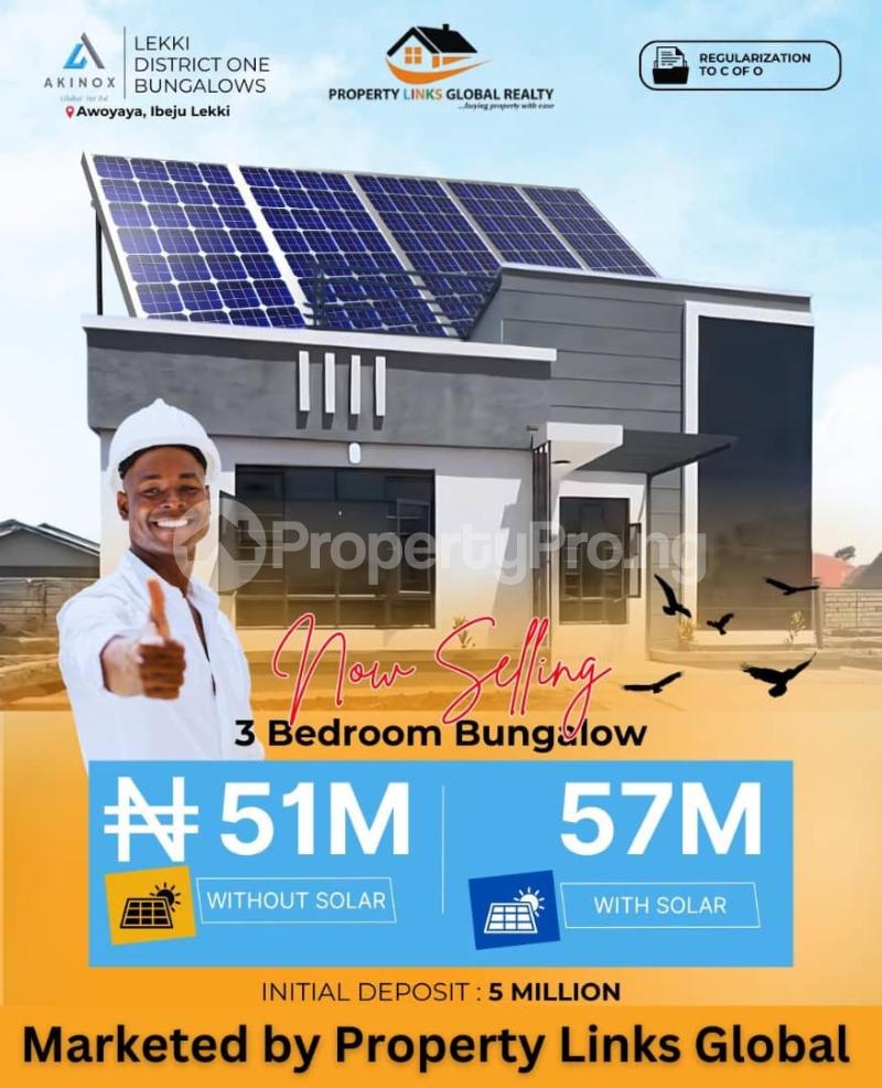 3 bedroom House for sale Awoyaya Ibeju-Lekki Lagos