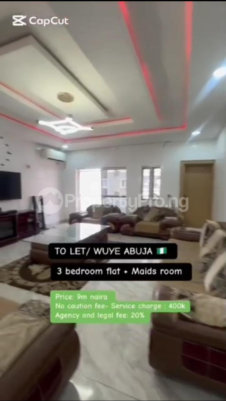 3 bedroom Flat / Apartment for rent Wuye By Zartech, Wuye, Abuja Wuye Abuja