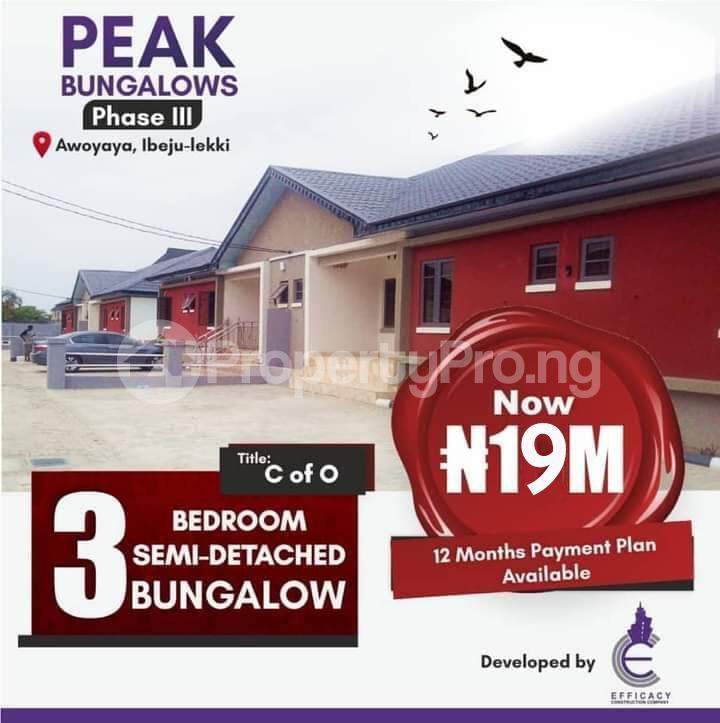 3 bedroom House for sale Awoyaya Awoyaya Ajah Lagos