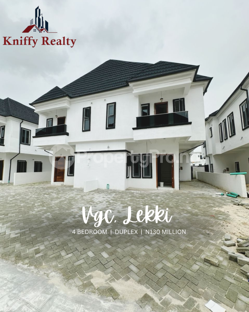 4 bedroom House for sale VGC Lekki Lagos
