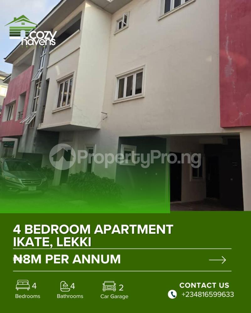 4 bedroom Flat / Apartment for rent Ikate Lekki Lagos