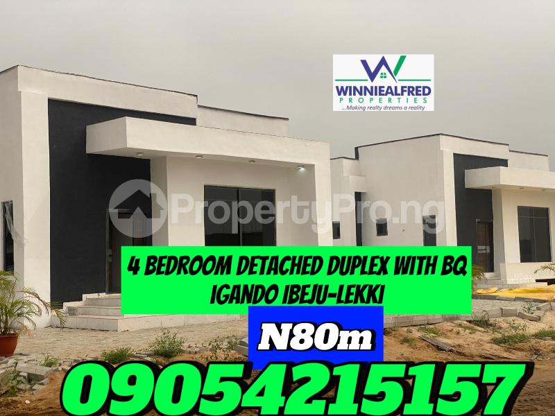 4 bedroom House for sale Eleko Ibeju-Lekki Lagos