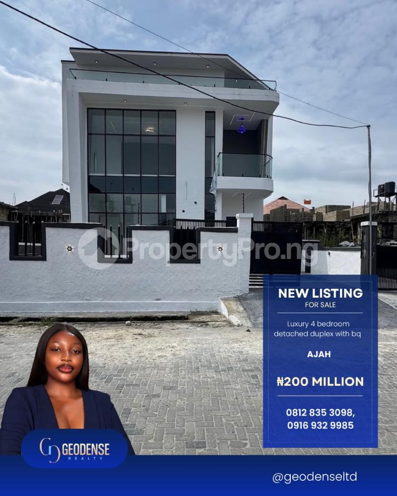4 bedroom House for sale Sangotedo Ajah Lagos