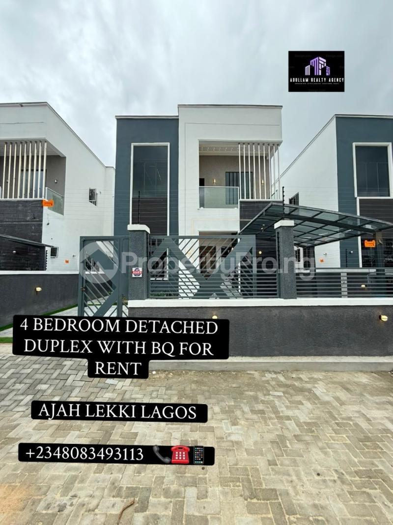 4 bedroom House for rent Ado Road Ajah Lagos