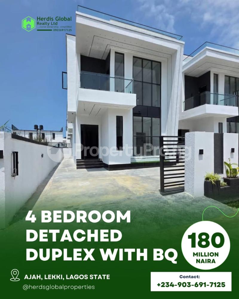 4 bedroom House for sale Ado Road Around Jubilee Bridge, Ado Ajah Lagos