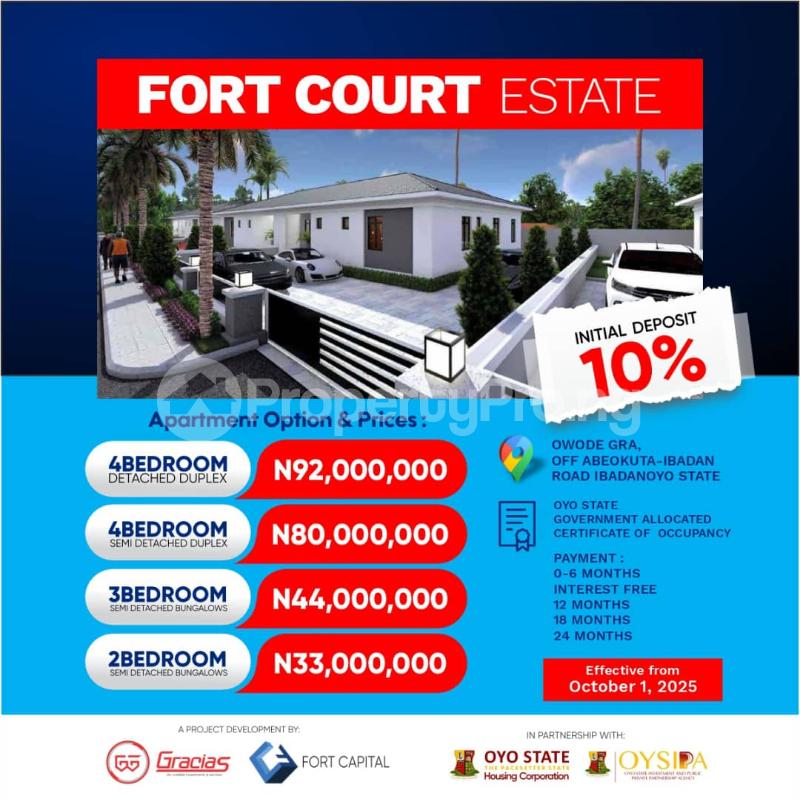 4 bedroom House for sale Owode Gra, Adjacent Nigeria Wire And Cable, Ibadan Oyo - 0