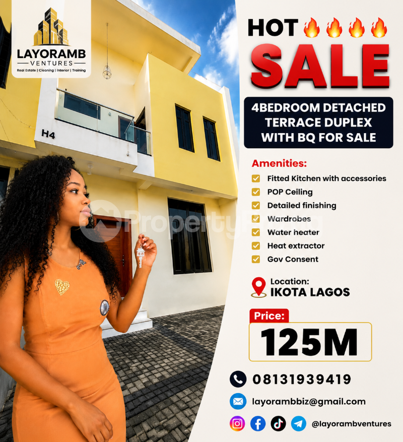4 bedroom House for sale Sangotedo Ajah Lagos