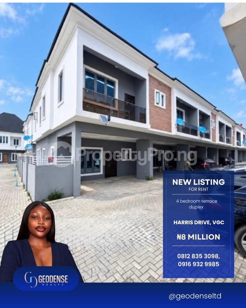 4 bedroom House for rent VGC Lekki Lagos