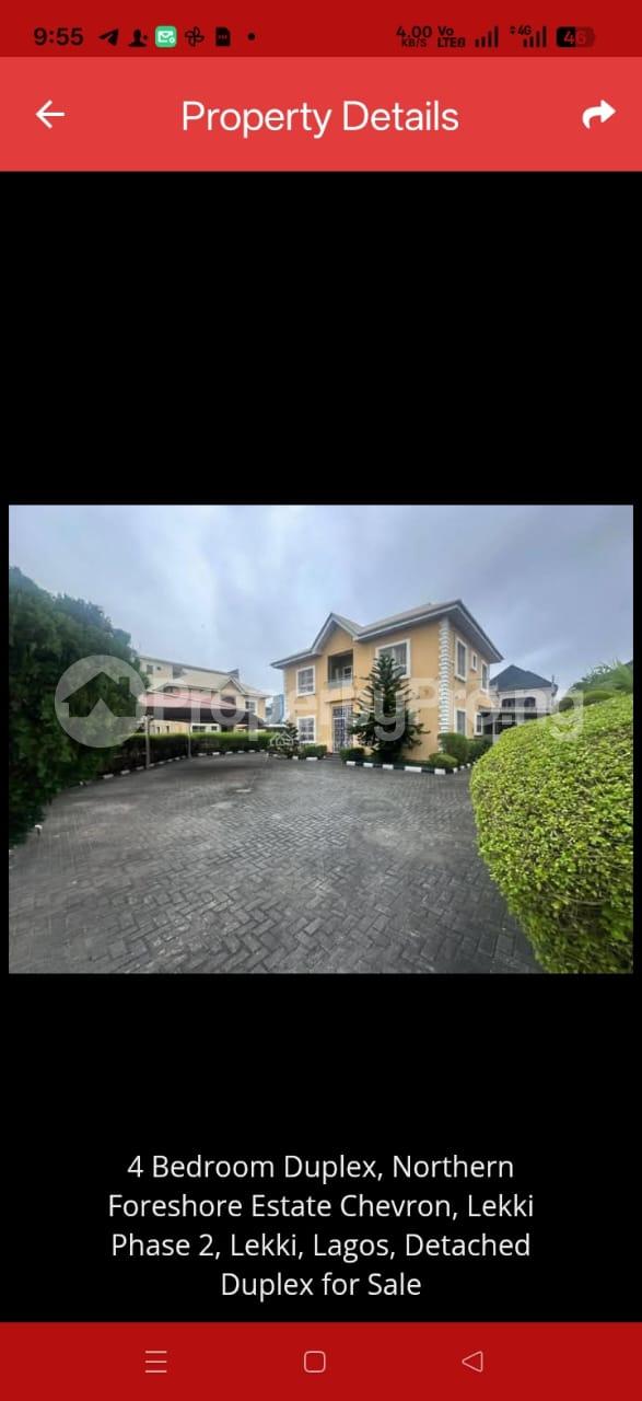 4 bedroom House for sale Northern Foreshore Estate Chevron Lekki Lagos