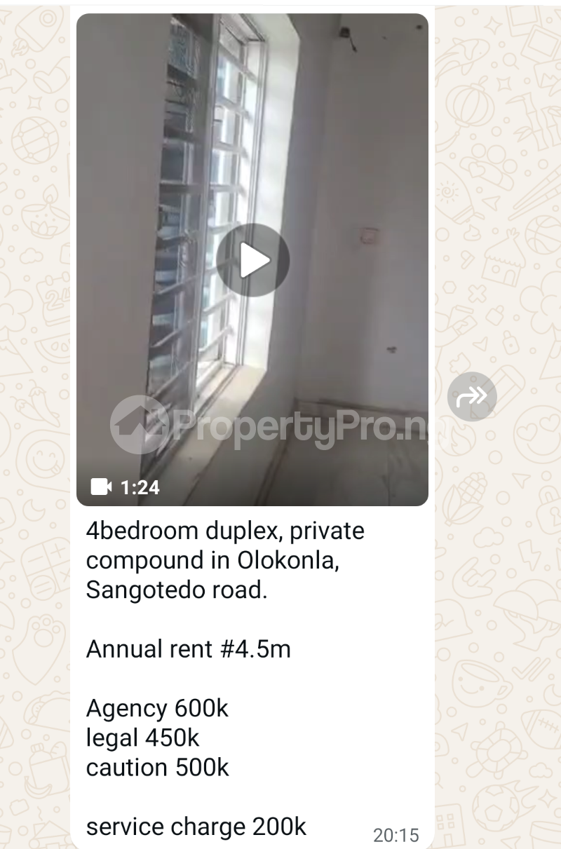 4 bedroom House for rent Olokonla Sangotedo Ajah Lagos