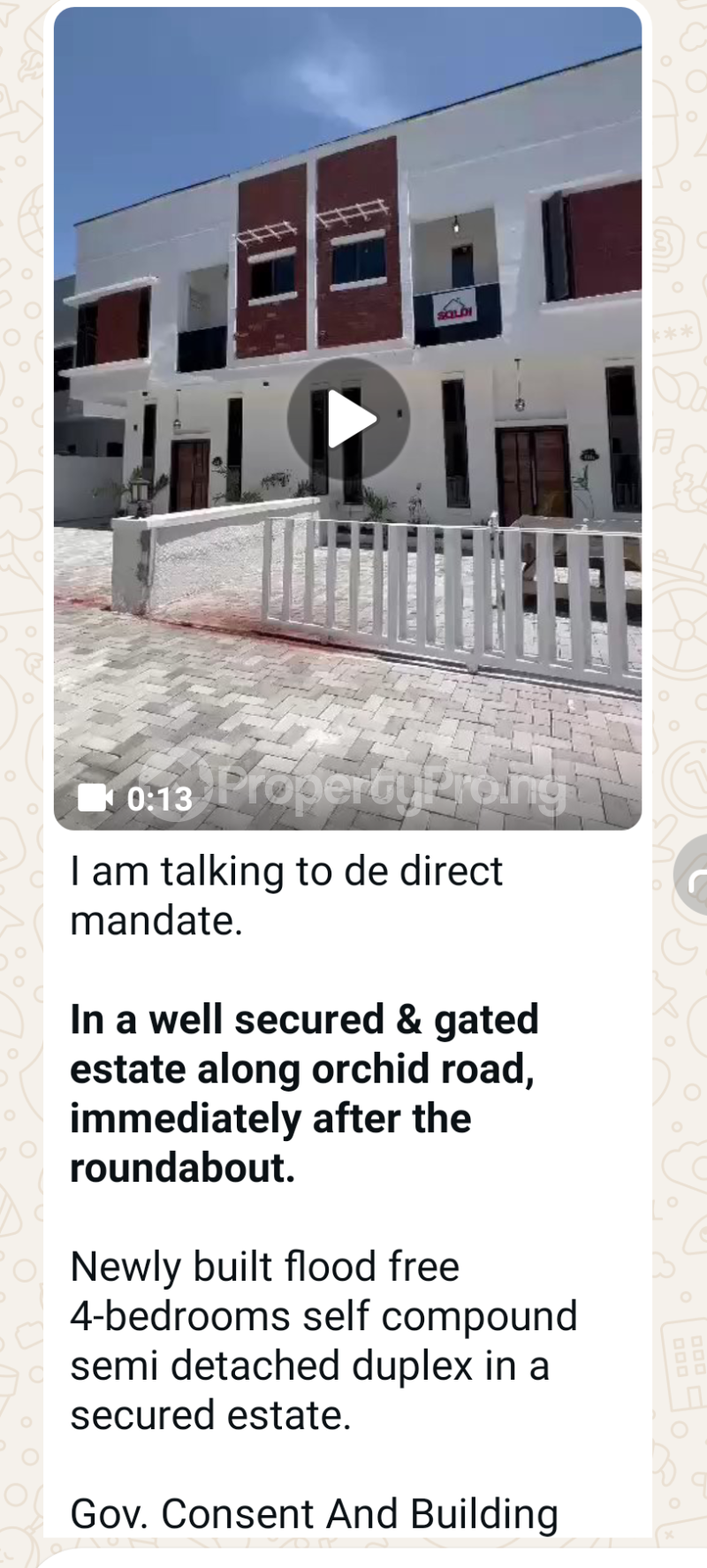 4 bedroom House for sale In A Secured Estate After Roundabout Orchid Lekki Lagos