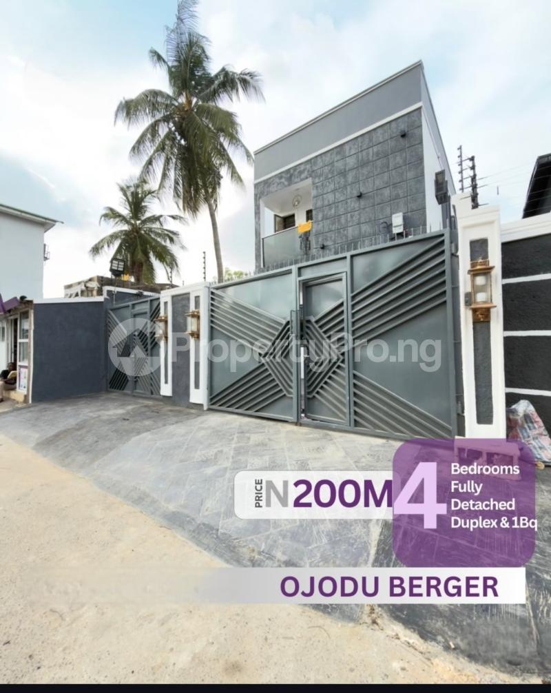 4 bedroom House for sale  Berger Ojodu Lagos