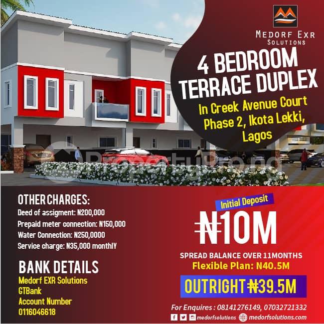 4 bedroom House for sale Creek,avenue Court Ikota Lekki Lagos
