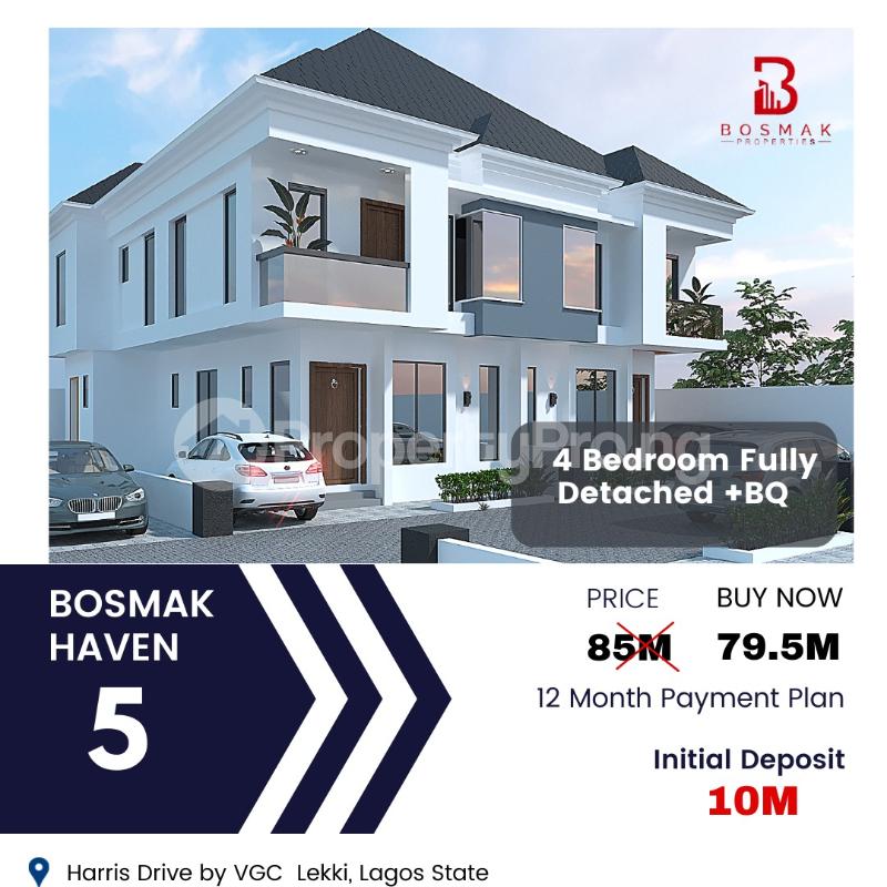 4 bedroom House for sale Harris Drive (shapata) By Vgc VGC Lekki Lagos