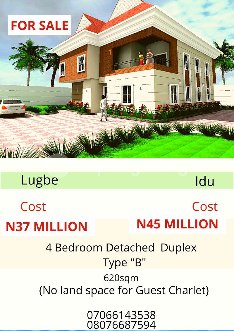 4 bedroom House for sale Idu Train Station, Abuja. Idu Abuja