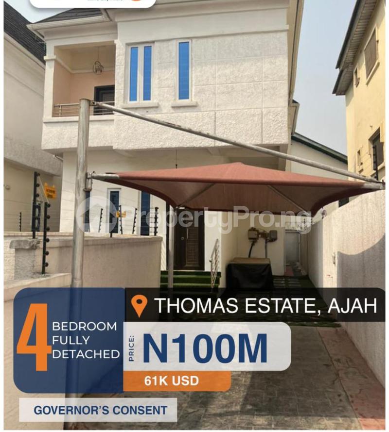 4 bedroom House for sale Thomas estate Ajah Lagos