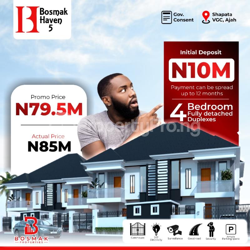 4 bedroom House for sale Shapata, Vgc VGC Lekki Lagos