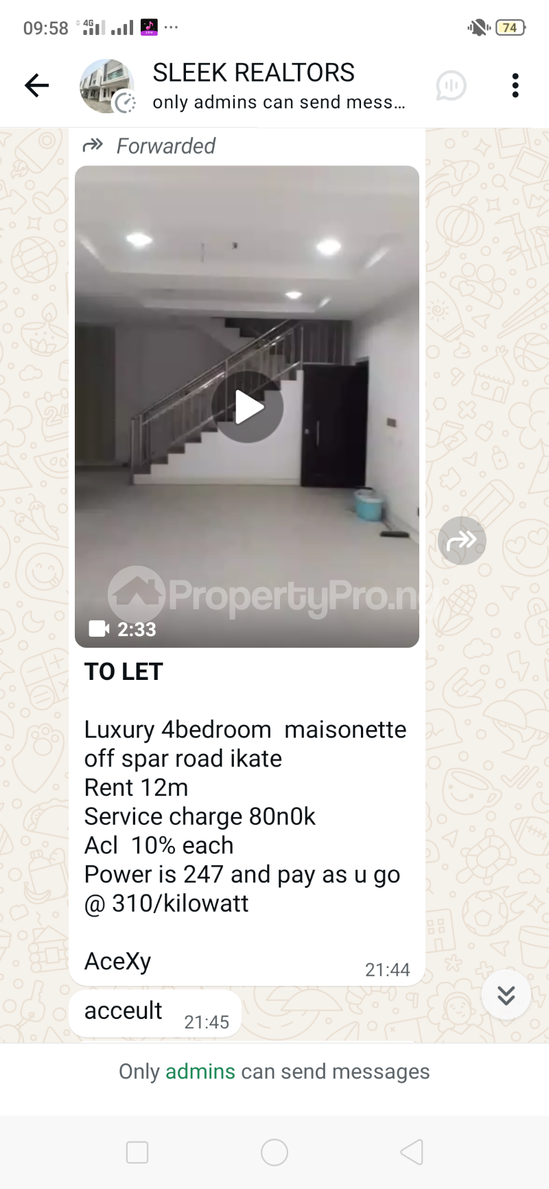 4 bedroom House for rent Off Spra Road Ikate Ikate Lekki Lagos