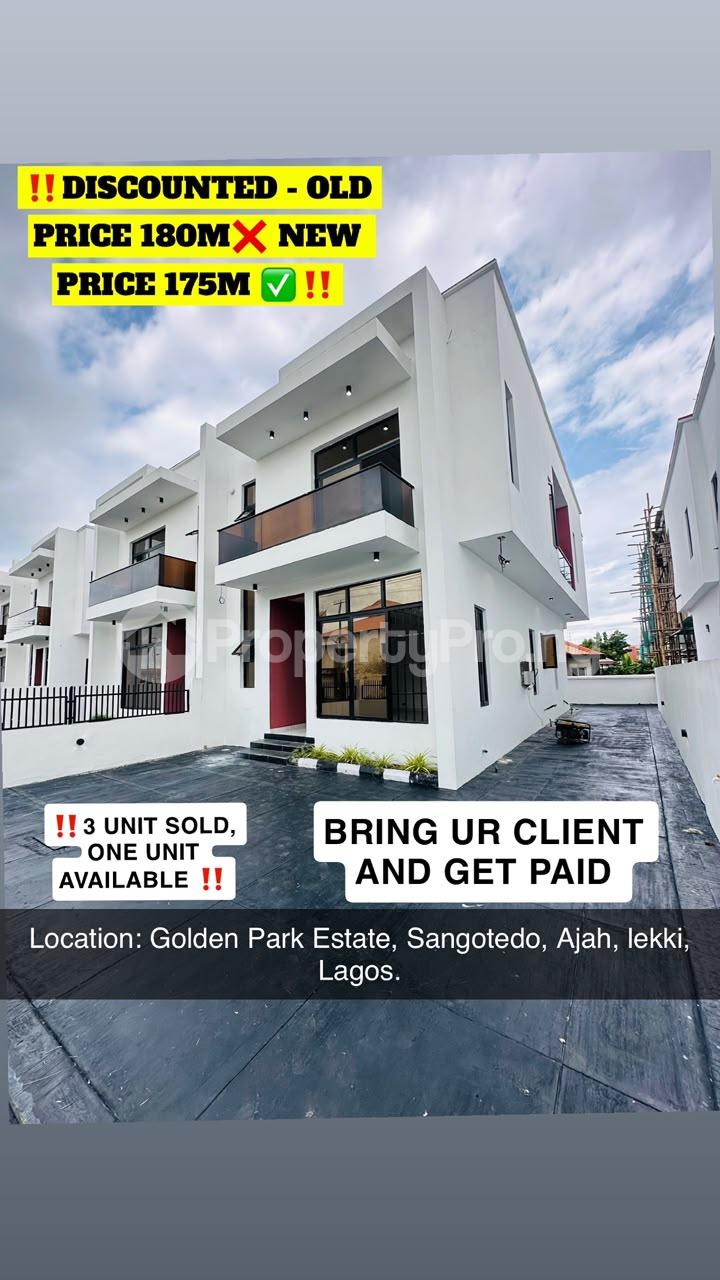 4 bedroom House for sale Sangotedo Ajah Lagos