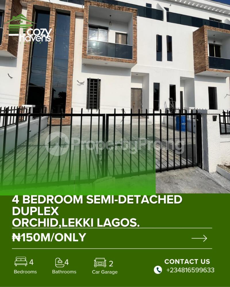4 bedroom House for sale orchid Lekki Lagos