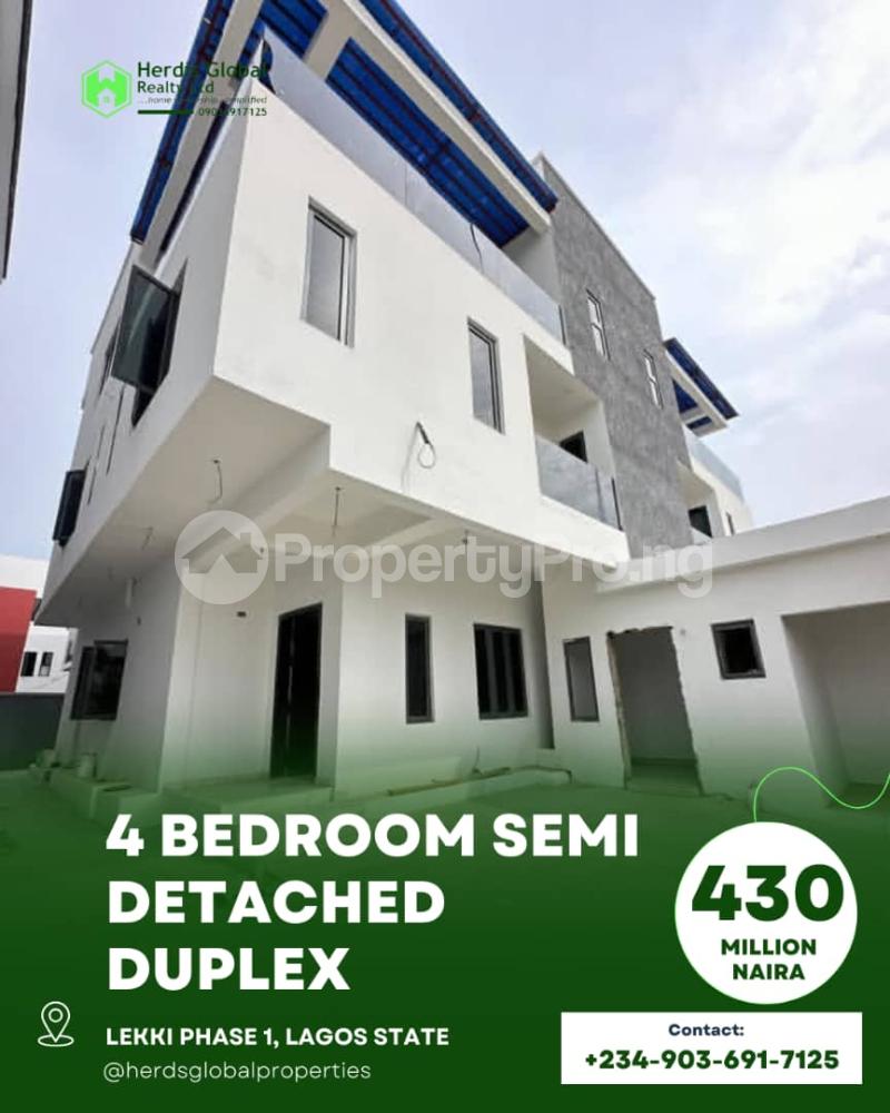 4 bedroom House for sale Ogg Freedom Way, Lekki Phase 1 Lekki Lagos