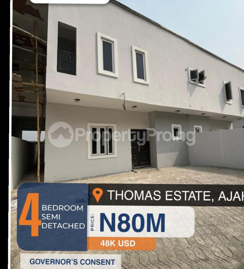 4 bedroom House for sale Thomas estate Ajah Lagos