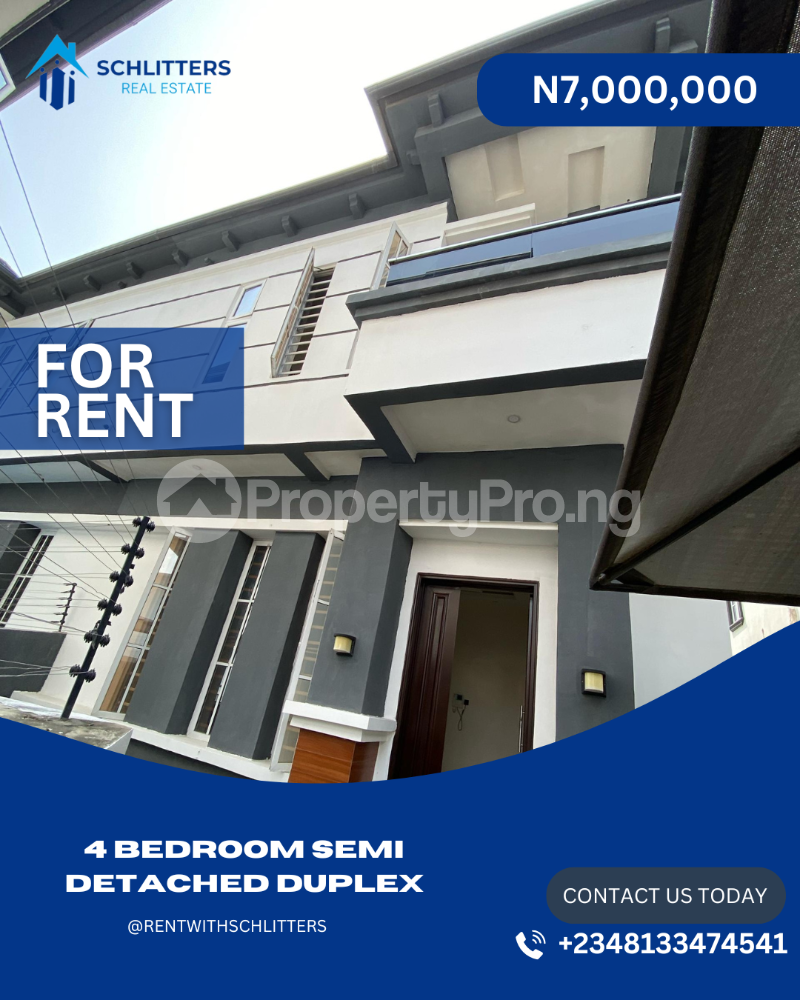 4 bedroom House for rent orchid Lekki Lagos