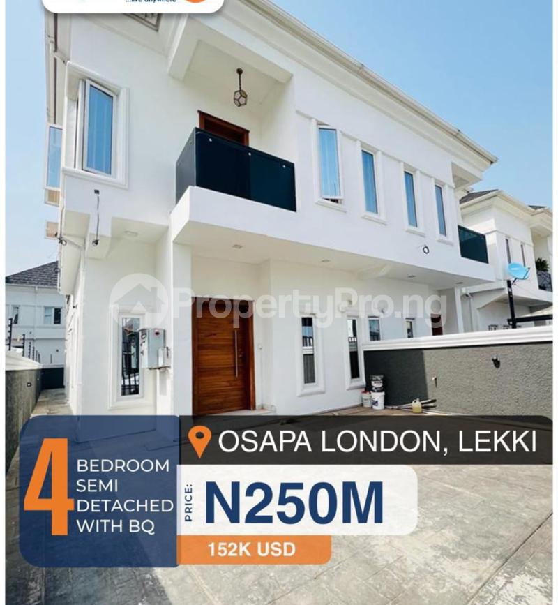 4 bedroom House for sale Osapa london Lekki Lagos