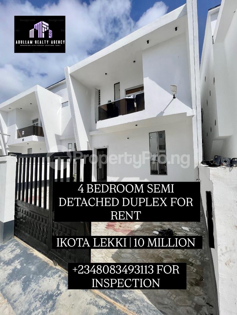 4 bedroom House for rent Ikota Lekki Lagos
