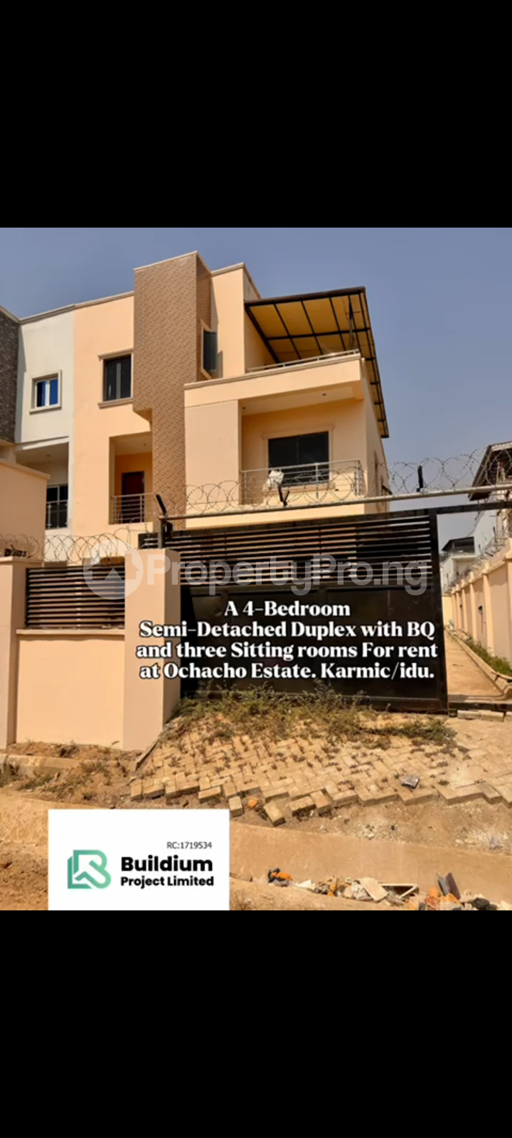 4 bedroom House for rent Karmo Abuja