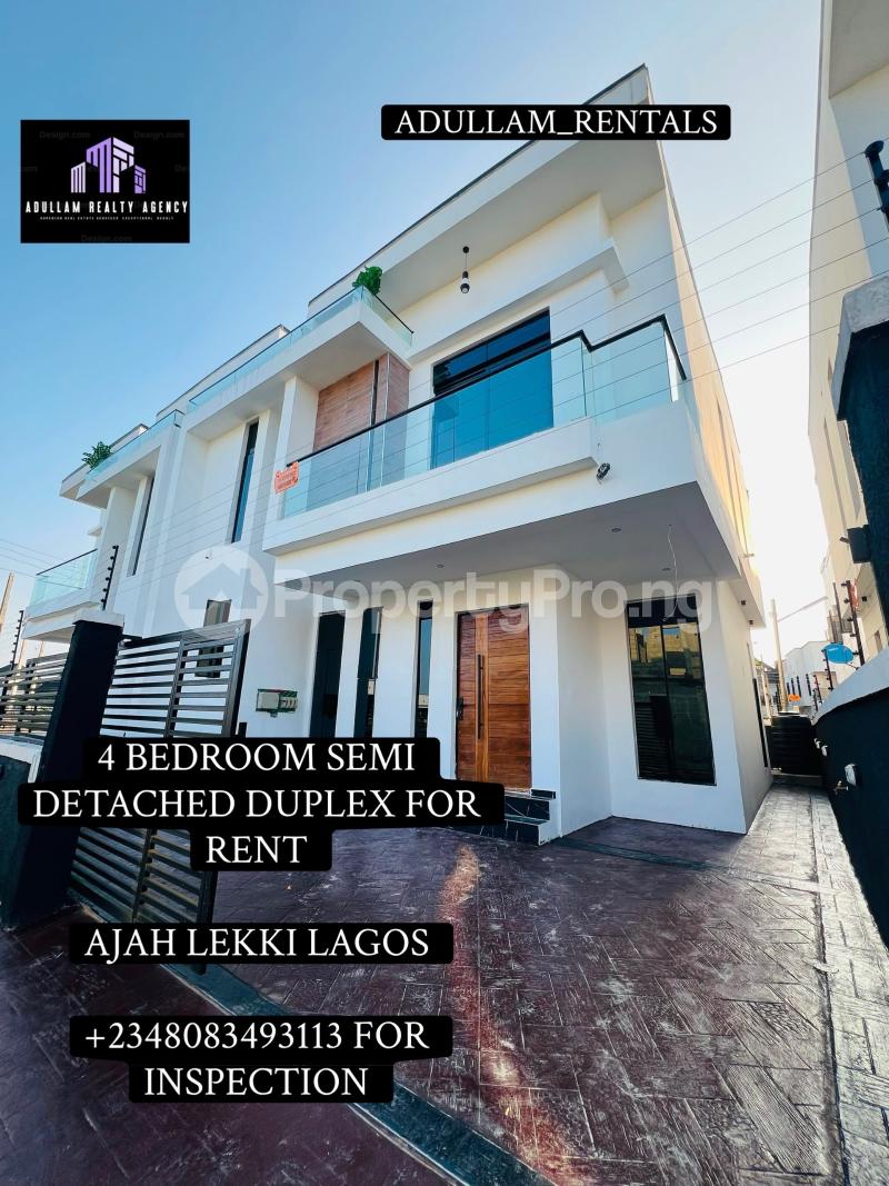 4 bedroom House for rent Ajah Lagos