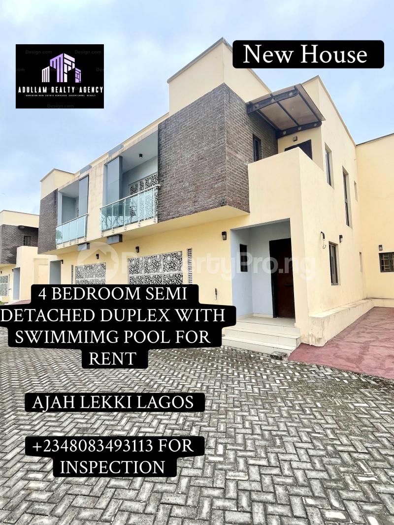 4 bedroom House for rent Off Lekki-Epe Expressway Ajah Lagos