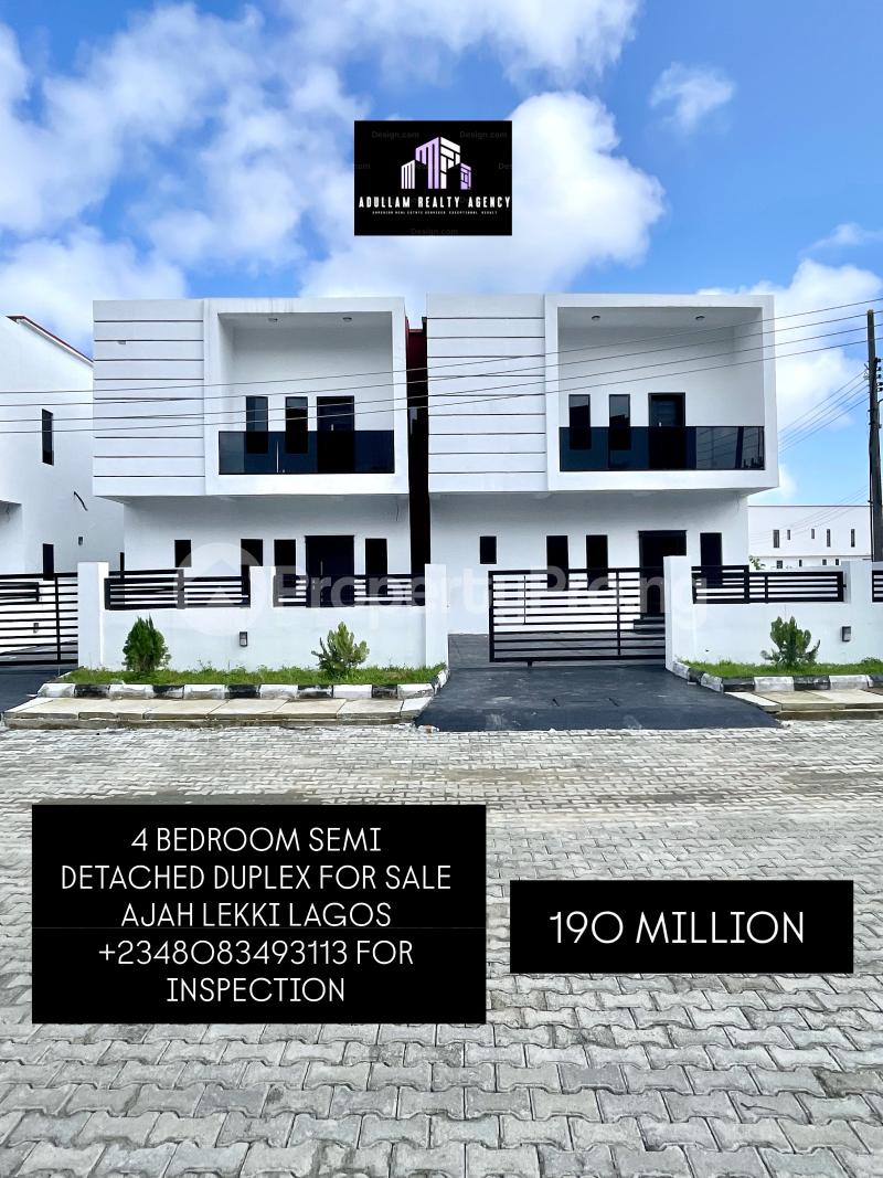 4 bedroom House for sale Off Lekki-Epe Expressway Ajah Lagos