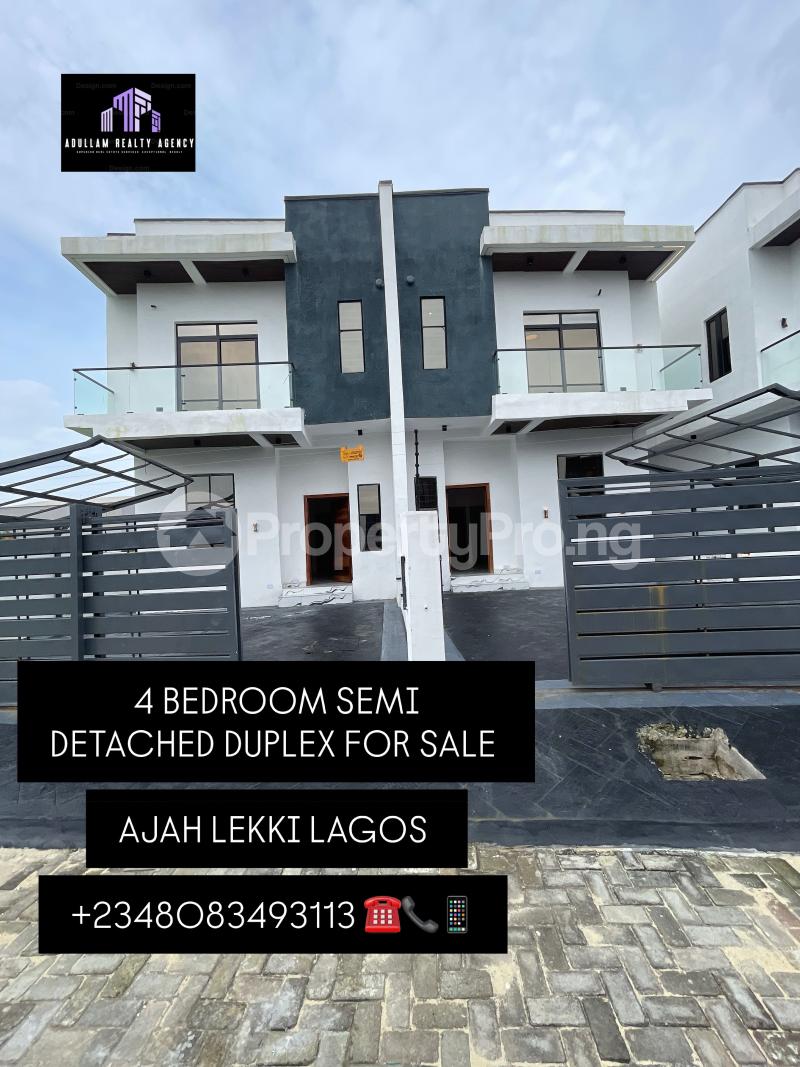 4 bedroom House for sale Off Lekki-Epe Expressway Ajah Lagos