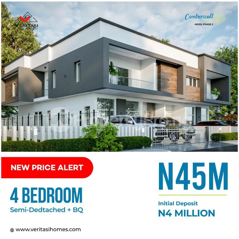 4 bedroom House for sale 4 Minutes From Novare Mall(shoprite) Abijo Ajah Lagos