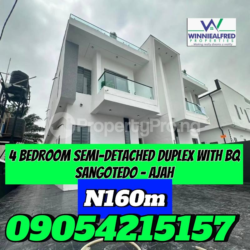4 bedroom House for sale Sangotedo Ajah Lagos