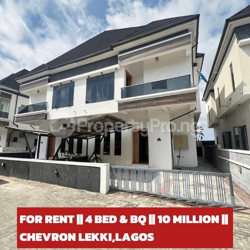 4 bedroom House for rent 4 Bedroom Duplex For Rent chevron Lekki Lagos