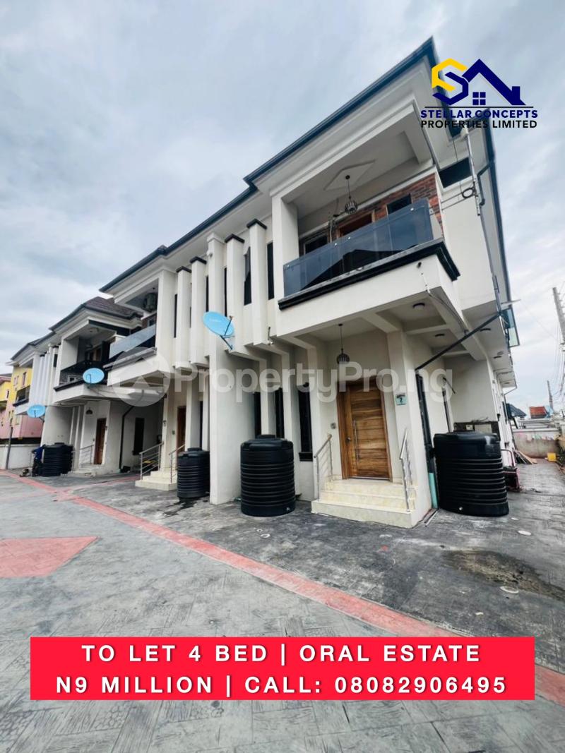 4 bedroom House for rent Oral Estate Ikate Lekki Lagos