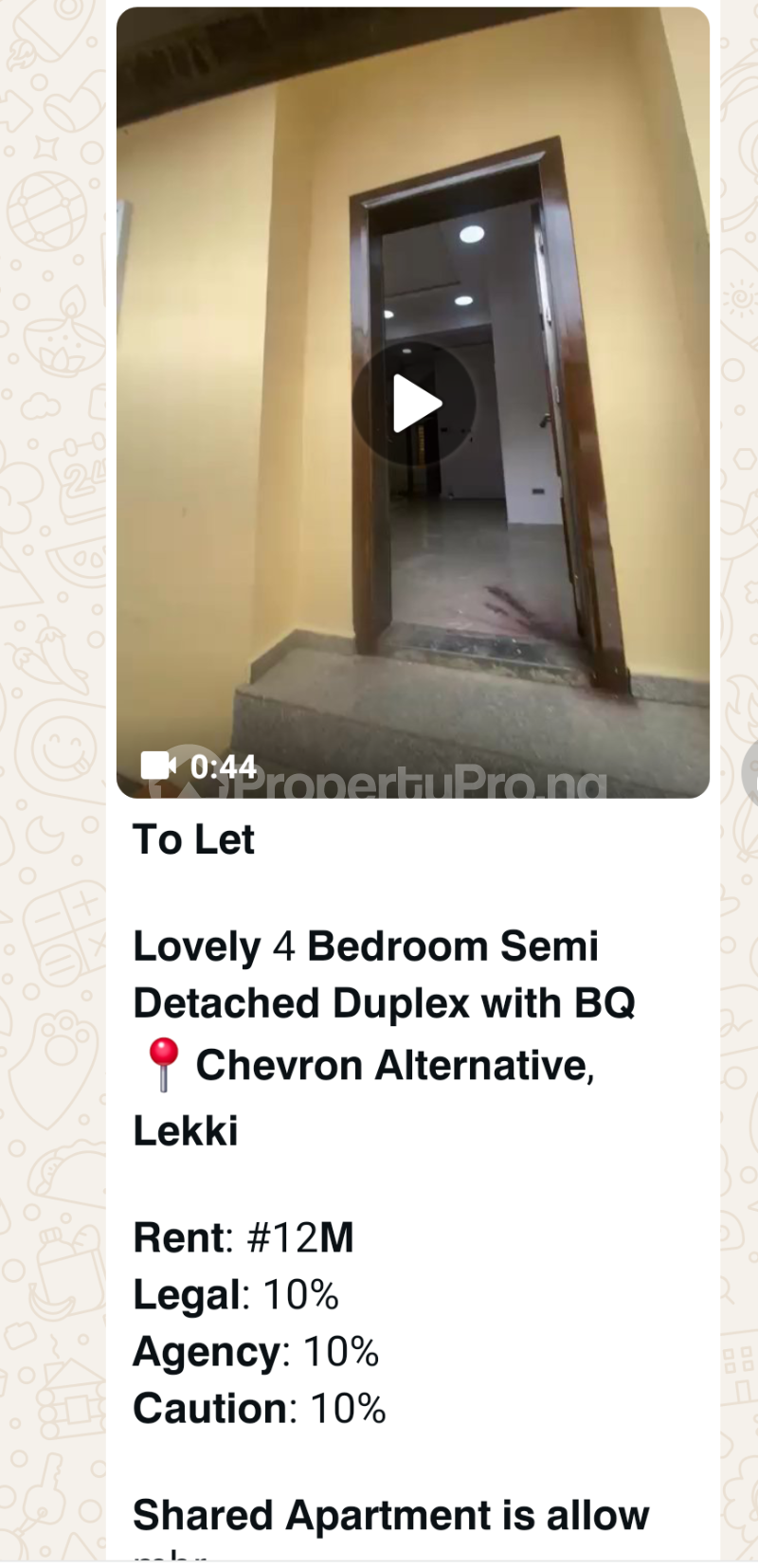 4 bedroom House for rent In An Estate Chevron Alternative Route Lekki Lagos