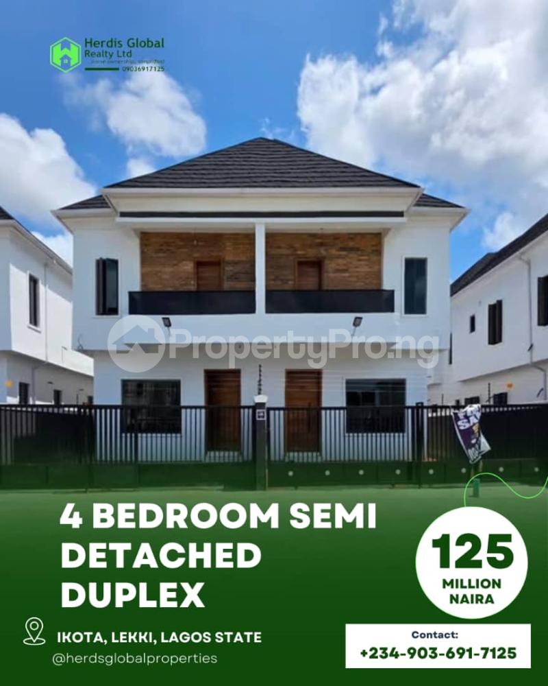 4 bedroom House for sale Lekki County Homes, Ikota Lekki Lagos