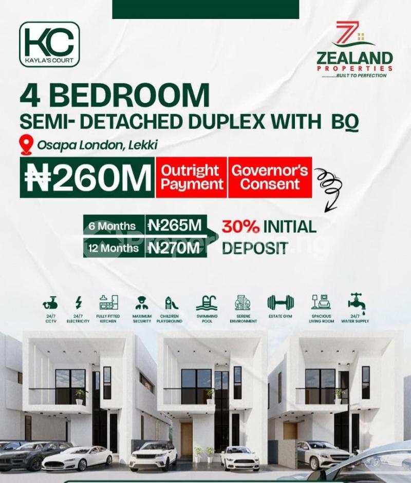 4 bedroom House for sale Osapa london Lekki Lagos - 0